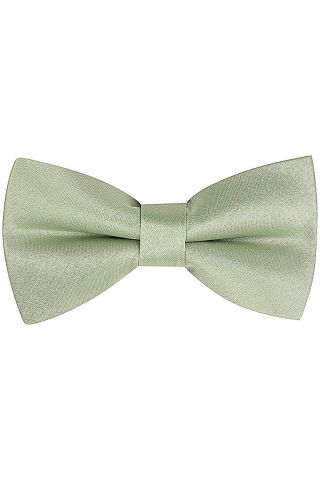 Plain Pastel green satin classic mens bow tie