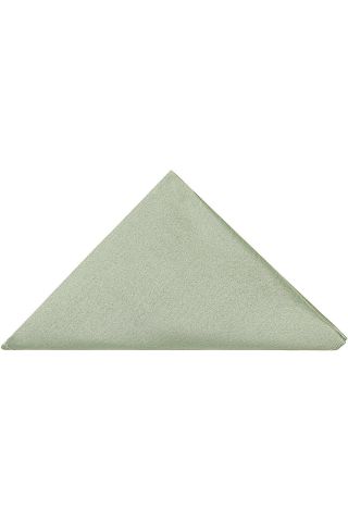 Plain Pastel green satin pocket square
