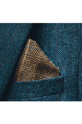 Ted Tan Tweed Style Pocket Square