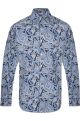 Paisley Blue Regular Fit 100% Cotton Shirt