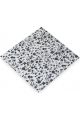 Black & White Floral cotton pocket square