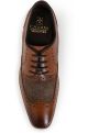 Cavani William Tan tweed Brogue Leather shoe