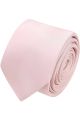 Plain pastel pink satin classic mens tie & pocket square set