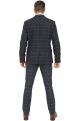 Marc Darcy Eton Navy Blue Check Tweed Suit Two Piece Suit