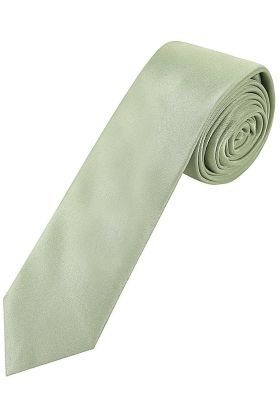 Plain Pastel green satin classic mens tie 
