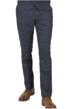 Marc Darcy Jenson Marine Check Suit Trousers 