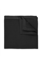 Knitted Black Pocket Square 