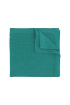 Knitted Teal Pocket Square 