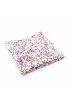 Fuchsia floral flower cotton pocket square 