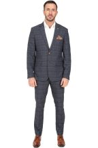 Marc Darcy Jenson Marine Check Two Piece Suit 