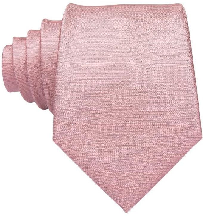 Dusty pastel pink patterned pocket square, Cufflink and wedding tie set