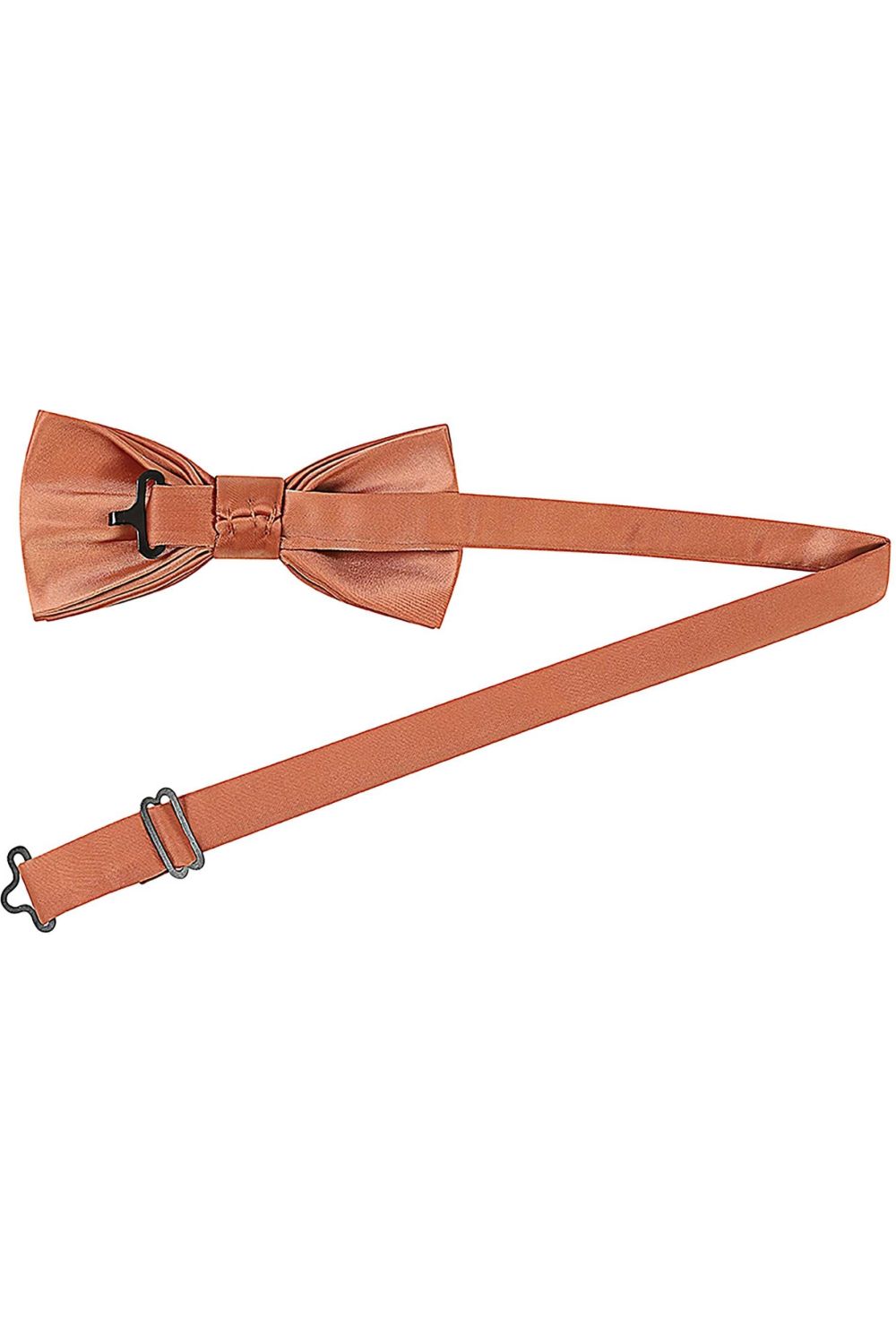 Plain copper satin classic mens bow tie