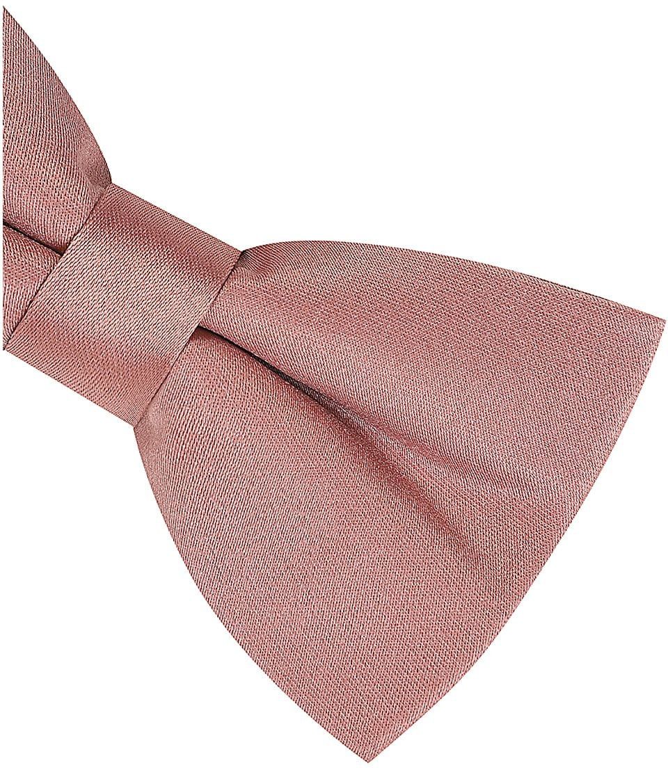 Plain pastel mulberry satin classic mens bow tie & pocket square set 
