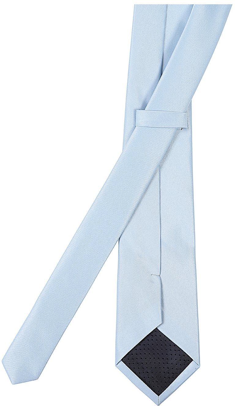  Plain pastel blue classic mens tie & pocket square set 