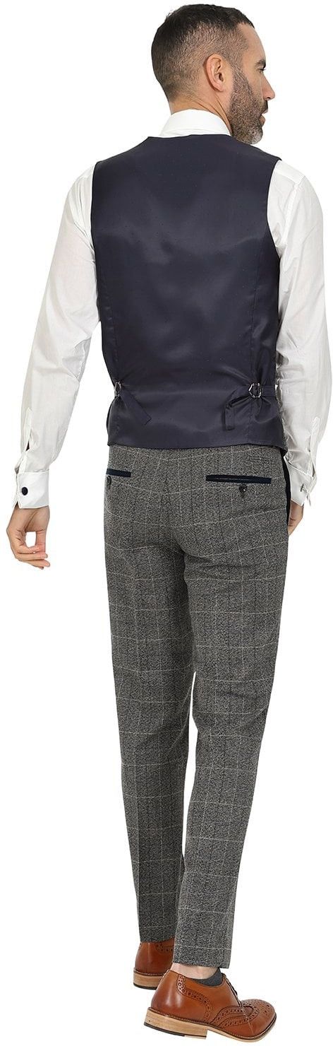 Marc Darcy Scott Grey Tweed Trousers
