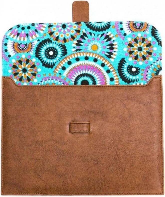 Premium leather Ipad Case - Brown floral