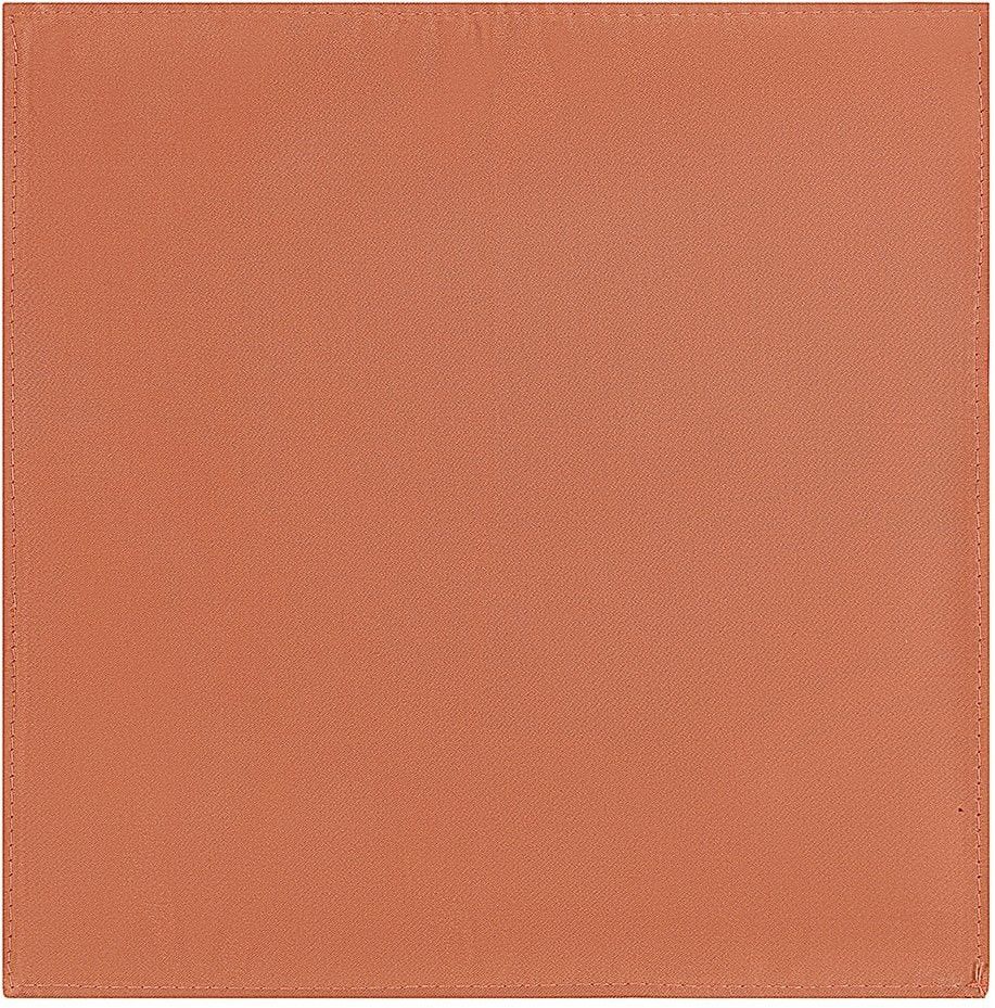 Plain copper satin classic mens bow tie & pocket square set 