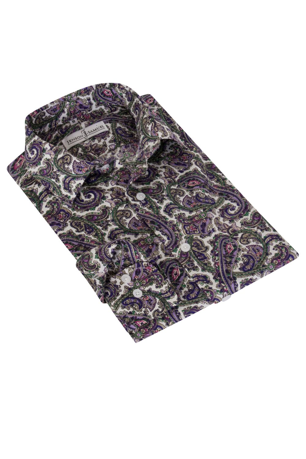 Floral Purple & Brown Regular Fit 100% Cotton Shirt