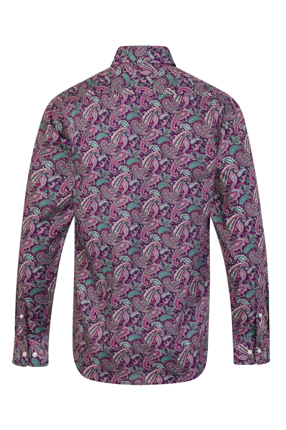 Paisley Purple Regular Fit 100% Cotton Shirt