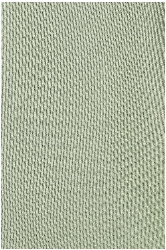 Plain Pastel green satin classic mens tie & pocket square set