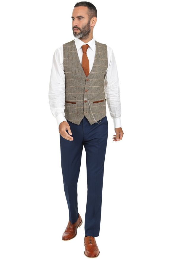 Marc Darcy Max Royal Jacket with Contrast Ted Waistcoat