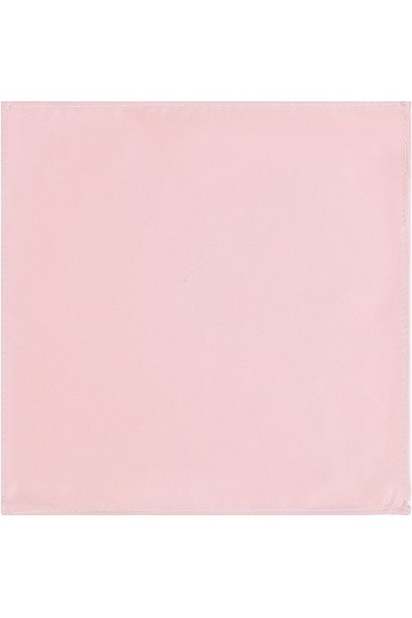 Plain Pastel pink satin classic mens  bow tie & pocket square set 