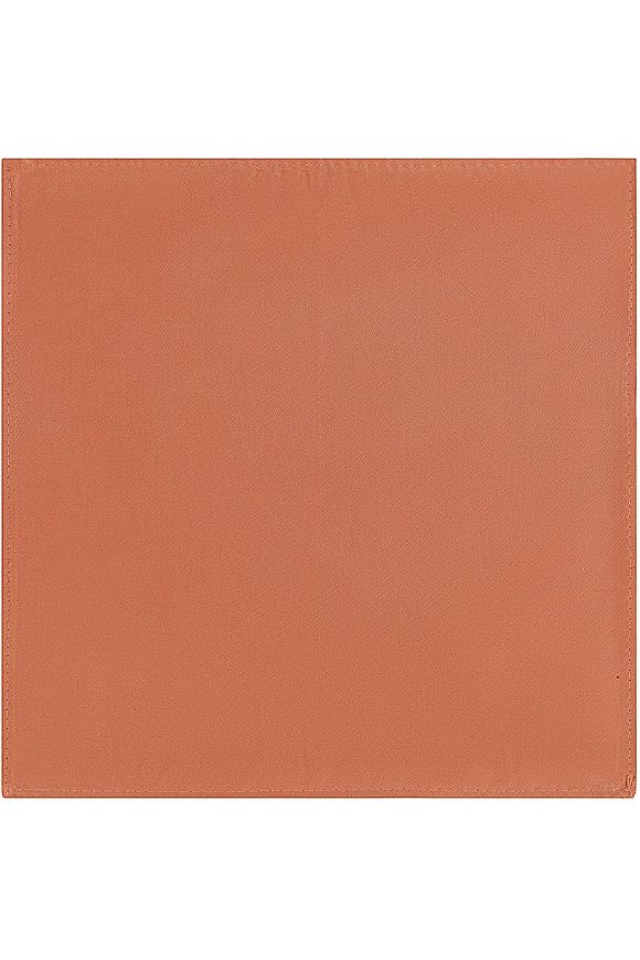Plain Copper satin pocket square