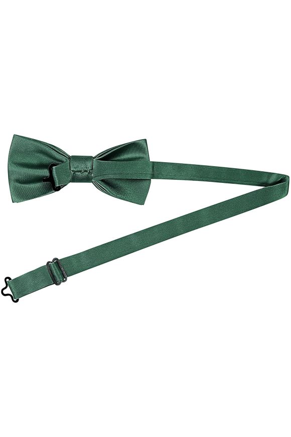 Plain Emerald green satin classic mens bow tie