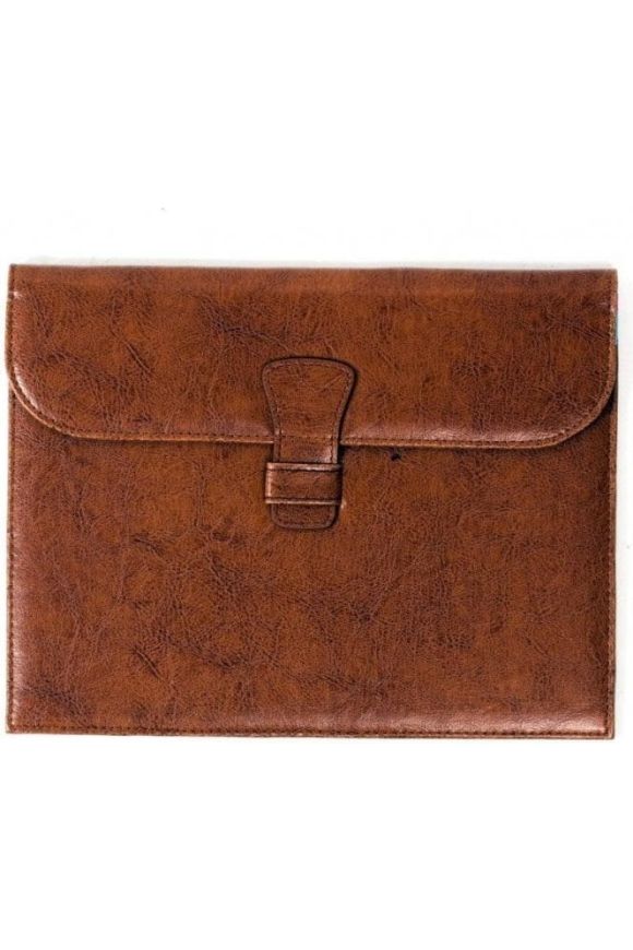 Premium leather Ipad Case - Brown floral